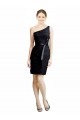 Sleeveless Black Open Back A-Line One Shoulder Bridesmaid Dress Maidstone