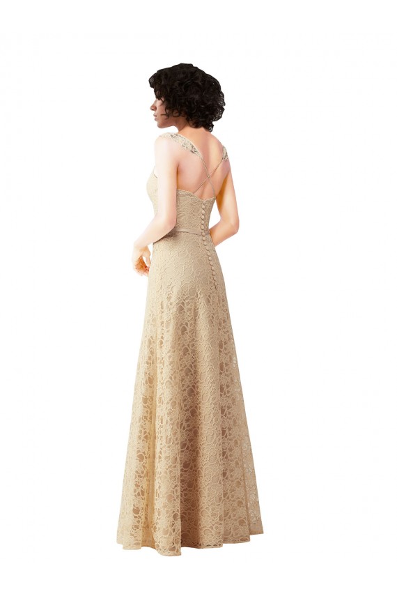 Sleeveless Champagne A-Line Sweetheart Bridesmaid Dress Maidstone