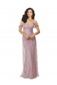 Sleeveless Criss Cross Back A-Line Off the Shoulder Bridesmaid Dress Maidstone