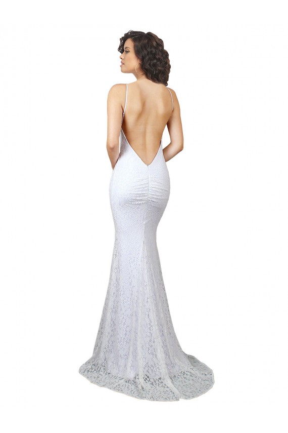 Sleeveless White Backless Mermaid High Neck Wedding Dress Maidstone