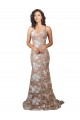 Sleeveless Champagne Open Back Mermaid V-Neck Wedding Dress Maidstone