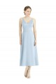 Sleeveless Light Sky Blue A-Line V-Neck Bridesmaid Dress Maidstone
