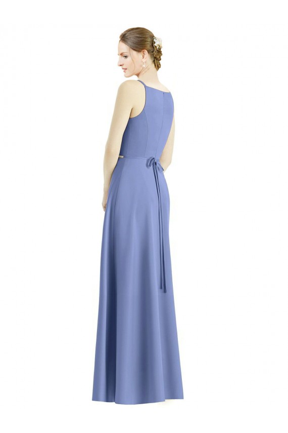 Sleeveless Periwinkle A-Line Spaghetti Straps Bridesmaid Dress Maidstone