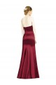Sleeveless Burgundy Mermaid Satin Sweetheart Bridesmaid Dress Maidstone