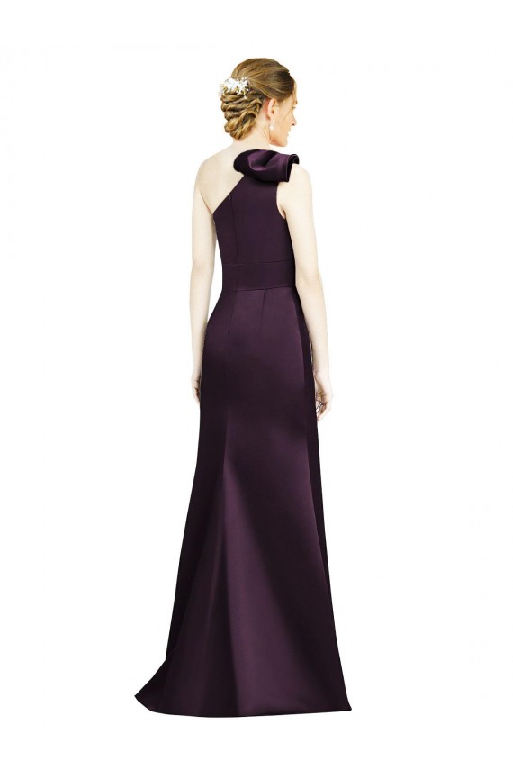 Sleeveless Grape Mermaid One Shoulder Bridesmaid Dress Maidstone