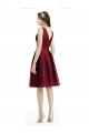 Sleeveless Burgundy A-Line Bateau Neck Bridesmaid Gown Maidstone