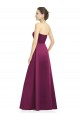 Sleeveless Merlot A-Line Strapless Bridesmaid Dress Maidstone