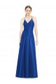 Sleeveless Royal Blue Criss Cross Open Back A-Line Spaghetti Straps Bridesmaid Dress Maidstone