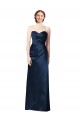 Sleeveless Dark Navy A-Line Sweetheart Bridesmaid Dress Maidstone