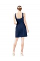 Sleeveless Dark Navy A-Line V-Neck Bridesmaid Gown Maidstone