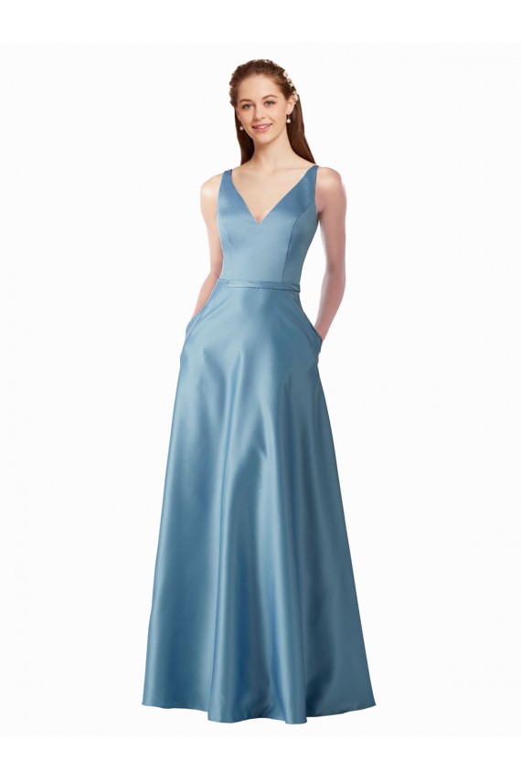 Sleeveless A-Line High Neck Black Tie Prom Dress / Bridesmaid Dress Maidstone