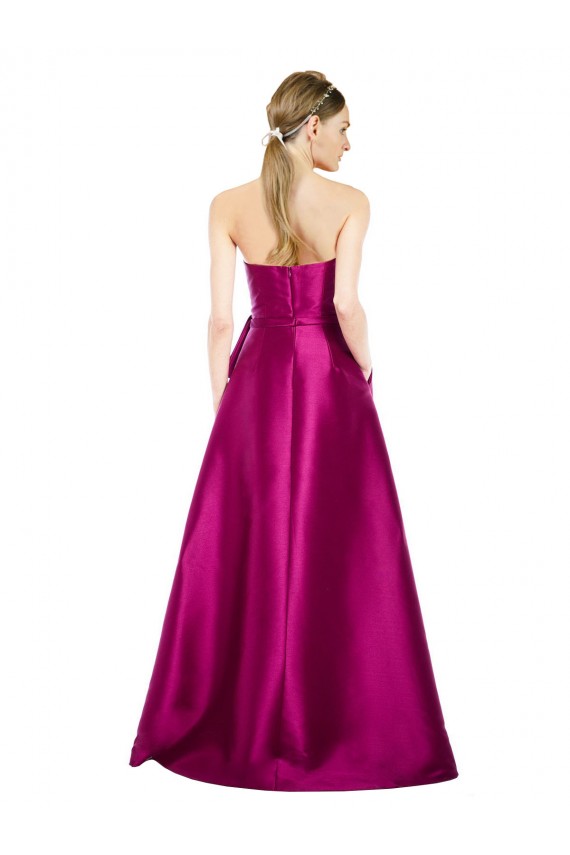 Sleeveless Merlot A-Line V-Neck Prom Dress / Bridesmaid Dress Maidstone
