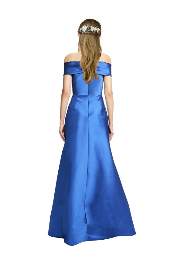 Sleeveless A-Line Off the Shoulder Black Tie Evening Gown / Prom Dress / Bridesmaid Dress Maidstone