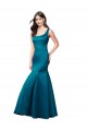 Sleeveless Peacock Blue Mermaid Bateau Neck Prom Dress / Bridesmaid Dress Maidstone