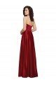 Sleeveless Dark Red A-Line Strapless Prom Dress / Bridesmaid Dress Maidstone