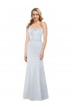 Sleeveless Light Sky Blue Low Back Sheath Strapless Formal Evening Gown / Prom Dress / Bridesmaid Dress Maidstone
