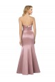 Sleeveless Light Sky Blue Low Back Sheath Strapless Formal Evening Gown / Prom Dress / Bridesmaid Dress Maidstone
