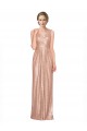 Sleeveless Rose Gold Sheath V-Neck Bridesmaid Dress / Evening Dress Maidstone
