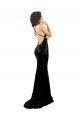 Sleeveless Black Criss Cross Open Back Mermaid V-Neck Black Tie Evening Gown / Prom Dress / Bridesmaid Dress Maidstone
