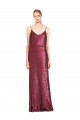 Sleeveless Burgundy A-Line Halter Neck Formal Evening Gown / Prom Dress / Bridesmaid Dress Maidstone