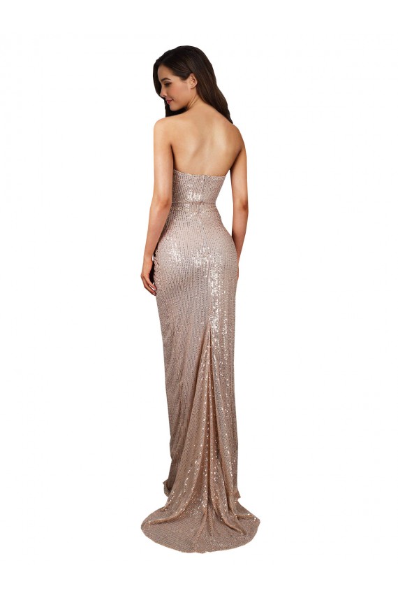 Sleeveless Champagne Low Back Mermaid Scoop Neck Formal Evening Gown / Prom Dress / Bridesmaid Dress Maidstone