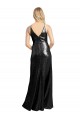 Sleeveless Black V-Back A-Line Spaghetti Straps Formal Evening Gown / Prom Dress / Bridesmaid Dress Maidstone