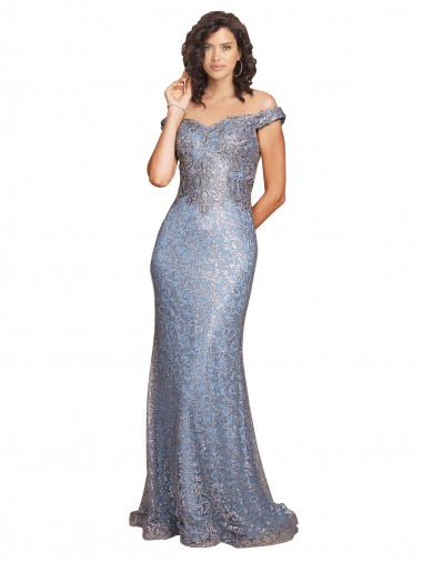 Sleeveless Mermaid Off the Shoulder Formal Evening Gown / Prom Dress / Bridesmaid Dress Maidstone