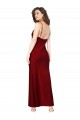 Sleeveless Burgundy Low Back Sheath Cowl Neck Black Tie Evening Gown / Prom Dress / Bridesmaid Dress Maidstone
