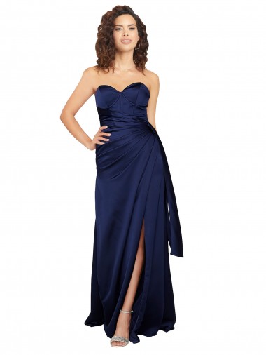 Sleeveless Sapphire A-Line Sweetheart Formal Evening Gown / Prom Dress / Bridesmaid Dress Maidstone