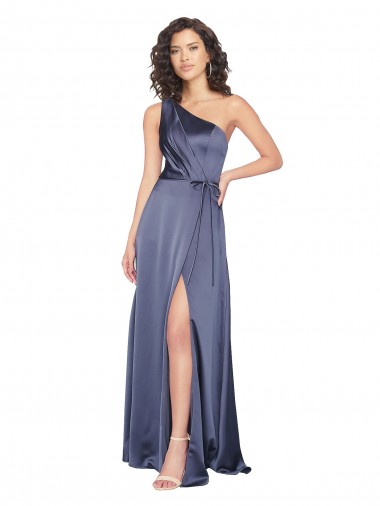 Sleeveless Dusk A-Line One Shoulder Formal Evening Gown / Prom Dress / Bridesmaid Dress Maidstone