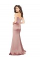 Sleeveless Dusty Pink V-Back Sheath V-Neck Black Tie Evening Gown / Prom Dress / Bridesmaid Dress Maidstone