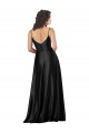Sleeveless Black Low Back A-Line V-Neck Formal Dress / Bridesmaid Dress Maidstone