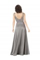 Sleeveless Pearl Grey A-Line V-Neck Formal Evening Gown / Prom Dress / Bridesmaid Dress Maidstone