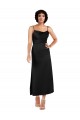 Sleeveless Black A-Line Spaghetti Straps Formal Evening Gown / Prom Dress / Bridesmaid Dress Maidstone