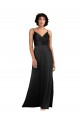 Sleeveless Black Column V-Neck Formal Evening Gown / Prom Dress / Bridesmaid Dress Maidstone