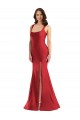 Sleeveless Red Mermaid Square Neck Formal Plus Size Evening Gown / Prom Dress / Bridesmaid Dress Maidstone