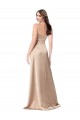 Sleeveless Champagne Pink Low Back A-Line Spaghetti Straps Formal Evening Gown / Prom Dress / Bridesmaid Dress Maidstone