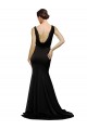 Sleeveless Black Low Back A-Line V-Neck Formal Evening Gown / Prom Dress / Bridesmaid Dress Maidstone