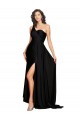 Sleeveless Black A-Line One Shoulder Black Tie Evening Gown / Prom Dress / Bridesmaid Dress Maidstone