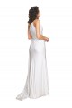 Sleeveless White A-Line One Shoulder Wedding Dress Maidstone