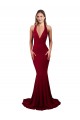 Sleeveless Burgundy Open Back Mermaid Halter Neck Formal Evening Gown / Prom Dress / Bridesmaid Dress Maidstone