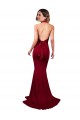 Sleeveless Burgundy Open Back Mermaid Halter Neck Formal Evening Gown / Prom Dress / Bridesmaid Dress Maidstone