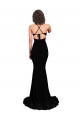 Sleeveless Black Open Back Mermaid V-Neck Formal Evening Gown / Prom Dress / Bridesmaid Dress Maidstone