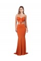 Sleeveless Orange Mermaid Strapless Formal Evening Gown / Prom Dress / Bridesmaid Dress Maidstone