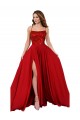 Sleeveless Red Criss Cross Open Back A-Line Spaghetti Straps Semi Formal Evening Dress / Prom Dress / Bridesmaid Dress Maidstone
