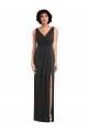 Sleeveless Black V-Back Sheath V-Neck Formal Evening Gown / Prom Dress / Bridesmaid Dress Maidstone
