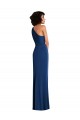 Sleeveless Royal Blue Sheath One Shoulder Semi Formal Evening Dress / Prom Dress / Bridesmaid Dress Maidstone