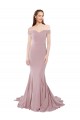 Sleeveless Dusty Pink Mermaid Off the Shoulder Bridesmaid Dress / Evening Dress Maidstone