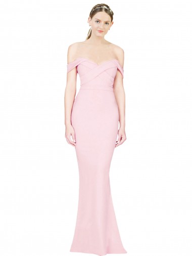Sleeveless Pink Low Back A-Line Strapless Formal Evening Gown / Prom Dress / Bridesmaid Dress Maidstone