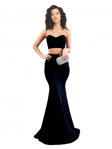 Sleeveless Black Low Back Mermaid High Neck Formal Evening Gown / Prom Dress / Bridesmaid Dress Maidstone